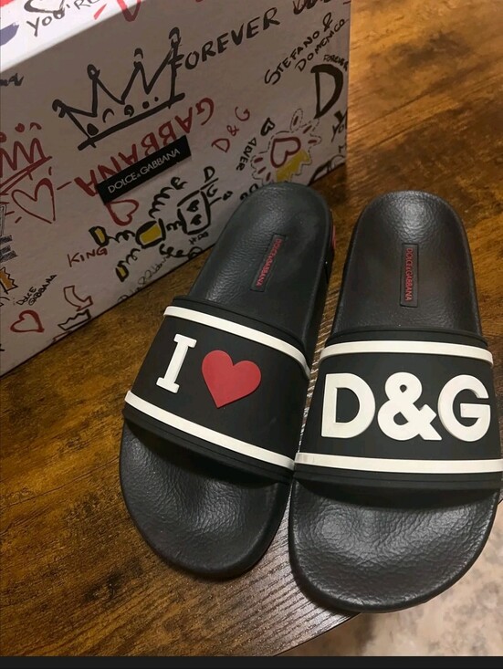 Dolce & Gabbana Shoes - Dolce and Gabbana Slides Size 8 With Box